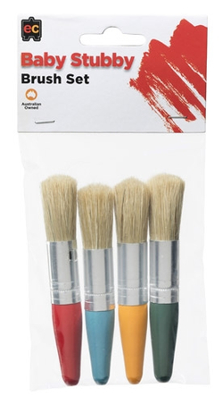 Baby Stubby Brush Set of 4 Hangsell 9314289017569