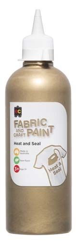 Fabric &amp; Craft Paint 500ml Gold 9314289020675