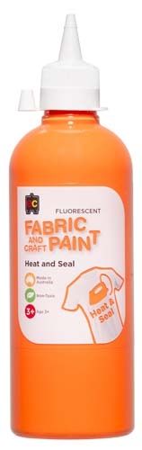 Craft Paint 500ml Fluorescent Orange 9314289020392