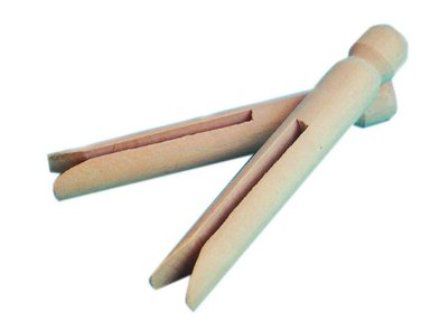 Dolly Pegs 10cm (Pack of 24, Plain) 9320325000075