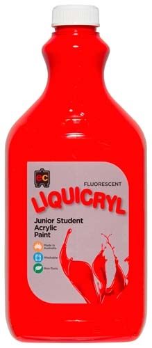 Liquicryl Paint 2L Fluorescent Scarlet 9314289001667