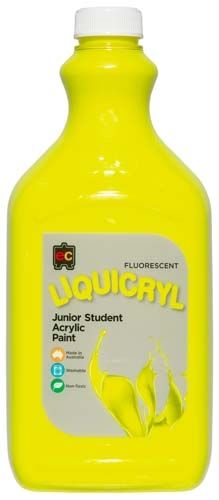 Liquicryl Paint 2L Fluorescent Yellow 9314289001674