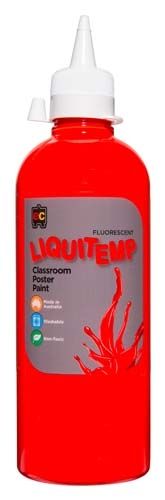 Liquitemp Paint 500ml Fluorescent Red 9314289001698