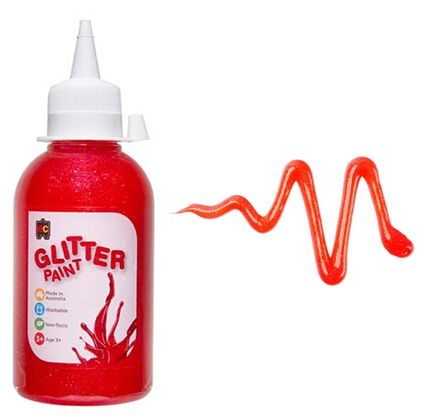 Glitter Paint 250ml Fairy Pink 9314289005238