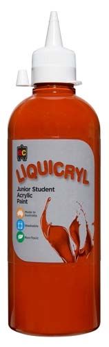 Liquicryl Paint 500ml Burnt Sienn 9314289000516