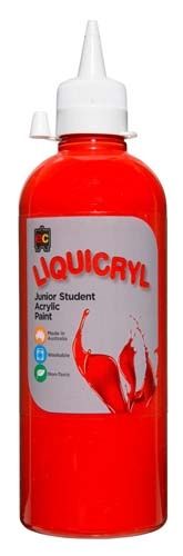 Liquicryl Paint 500ml Bright Red 9314289000479