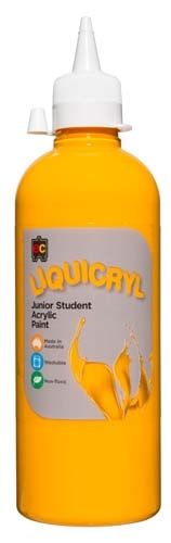 Liquicryl Paint 500ml Warm Yellow 9314289000509