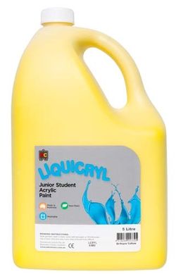 Liquicryl Paint 5L Brilliant Yellow 9314289013325