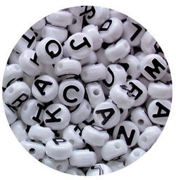 Pony Beads Alphabet Mixed 350pc 10mm Diameter 9314289008925