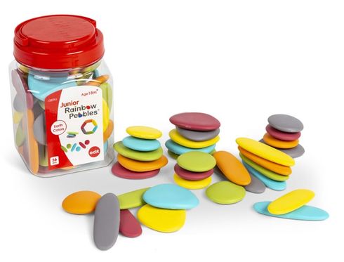 Junior Rainbow Pebbles Earth Colours 36 in jar 4713057204142