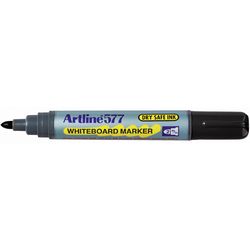 Whiteboard Marker Artline 577 Black Bullet 2mm 4974052805936