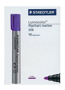 WHITEBOARD MARKERS PK 10 PURPLE BULLET STAEDTLER 4007817328903