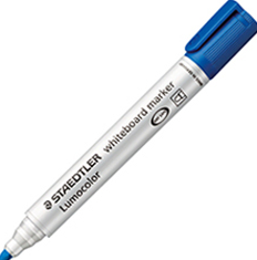 Whiteboard Marker Bullet Blue*Each* Staedtler Lumocolor 351 2.0mm