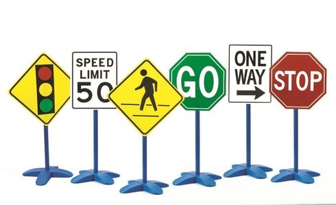 Traffic Signs Set of 6