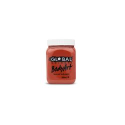 Face Paint 200Ml Red Oxide Global Body Art (200ml) 730107009933