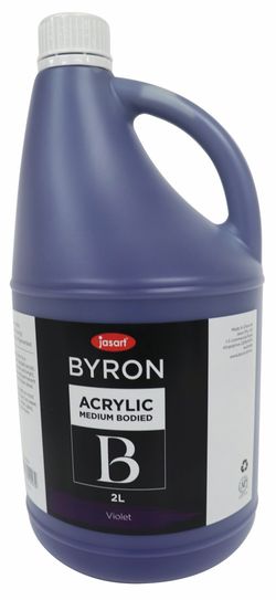 PAINT JASART BYRON ACRYLIC 2 LITRE VIOLET secondary school senior art medium bodied