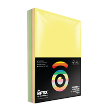 Copy Paper A4 Pk 500 Optix 80gsm Asst Pastel Colours  9310029934509