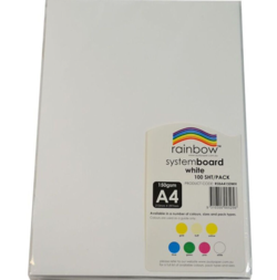 Card A4 150gsm Pk 100 White