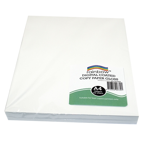 Digital Gloss Paper A4 100gsm Pk 250 Sheets White