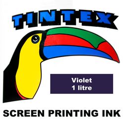Screen Printing Ink 1L Violet Tintex (Violet, 1 Litre) 9316960602224