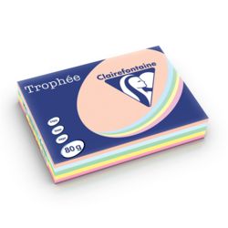 Trophee Copy Paper A4 80gsm Pk 250 Sheets Light Assorted