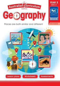 AUSTRALIAN CURRICULUM GEOGRAPHY YEAR 3