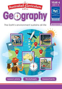 AUSTRALIAN CURRICULUM GEOGRAPHY YEAR 4