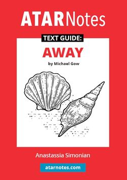 ATAR Notes Text Guide: Away by Michael Gow