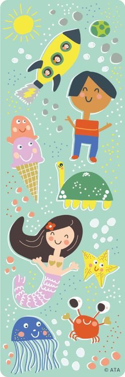 Kid-Drawn Doodles - Bookmarks