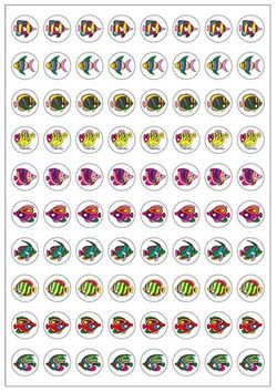 Stickers Dynamic Glitz - Fishy - Pk 800 DG596