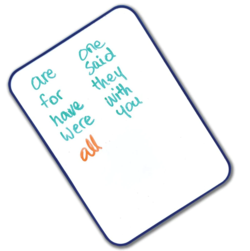 DRY ERASE WHITEBOARD A4 MAGNETIC DOUBLE SIDED + BLUE FRAME