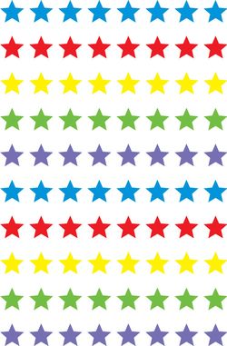 Stars (5 Colours)- Dynamic Stars Stickers (Pack of 700)