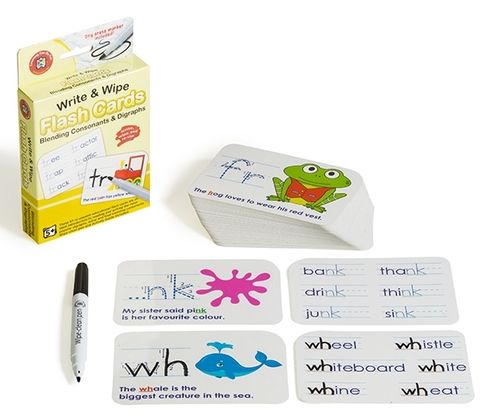 Write &amp; Wipe - Blending Consonants &amp; Digraphs 9314289033873