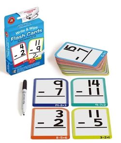 Write &amp; Wipe Flash Cards - Subtraction 0 - 12 9314289033538