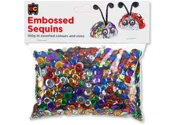 Embossed Sequins Assorted 150gm