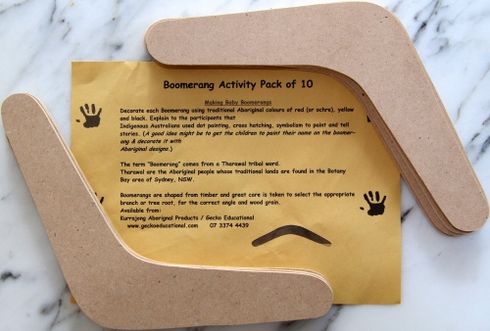 Wooden Boomerangs Pk 10 Approx 240mm Wide - Decorate Your Own 2770000043601