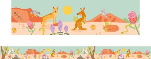 Australian Wildlife - Large Borders (Pack of 12)