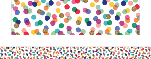 Confetti - Large Borders (Pack of 12)