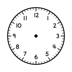 Analogue Clock (Large) - Learning Stamp