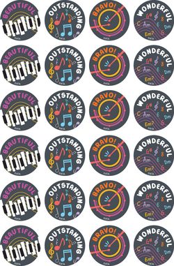 Music Maestros - Merit Stickers (Pack of 96)