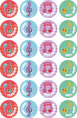 Music - Merit Stickers 