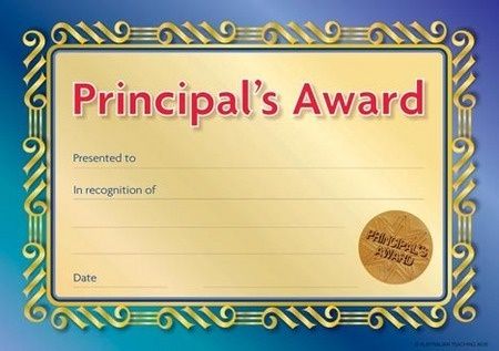 Certificates Card - Principal Formal Seal  - Pk 20 PC333C