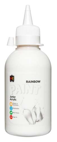 Rainbow Paint 250ml White 9314289001841