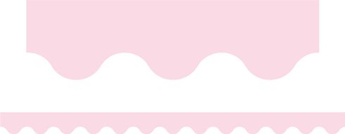 Pastel Pink - Scalloped Border (Pack of 12)