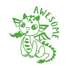 Awesome (Dragon) - Merit Stamp