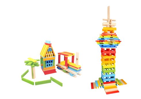 Wooden City Blocks 150 pcs 