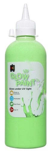 UV Glow Paint 500ml Green 9314289002503