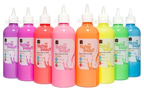 UV Glow Paint 500ml Set 8 9314289018894