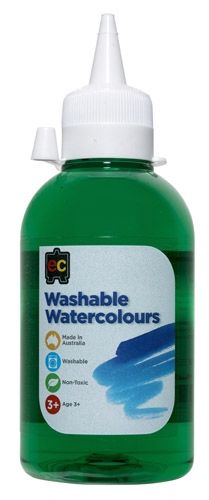 Washable Watercolour Paint 250ml Green 9314289027285