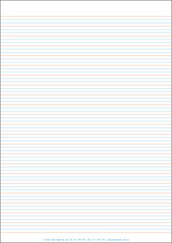 LINED PAPER - A4 FULL PAGE - YEAR 3/4 CLASS PACK OF 250 YI77066